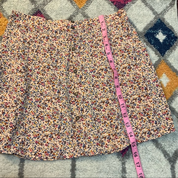 XHILARATION Floral Crop Top Mini Skirt 2pc Set Medium - Picture 15 of 16